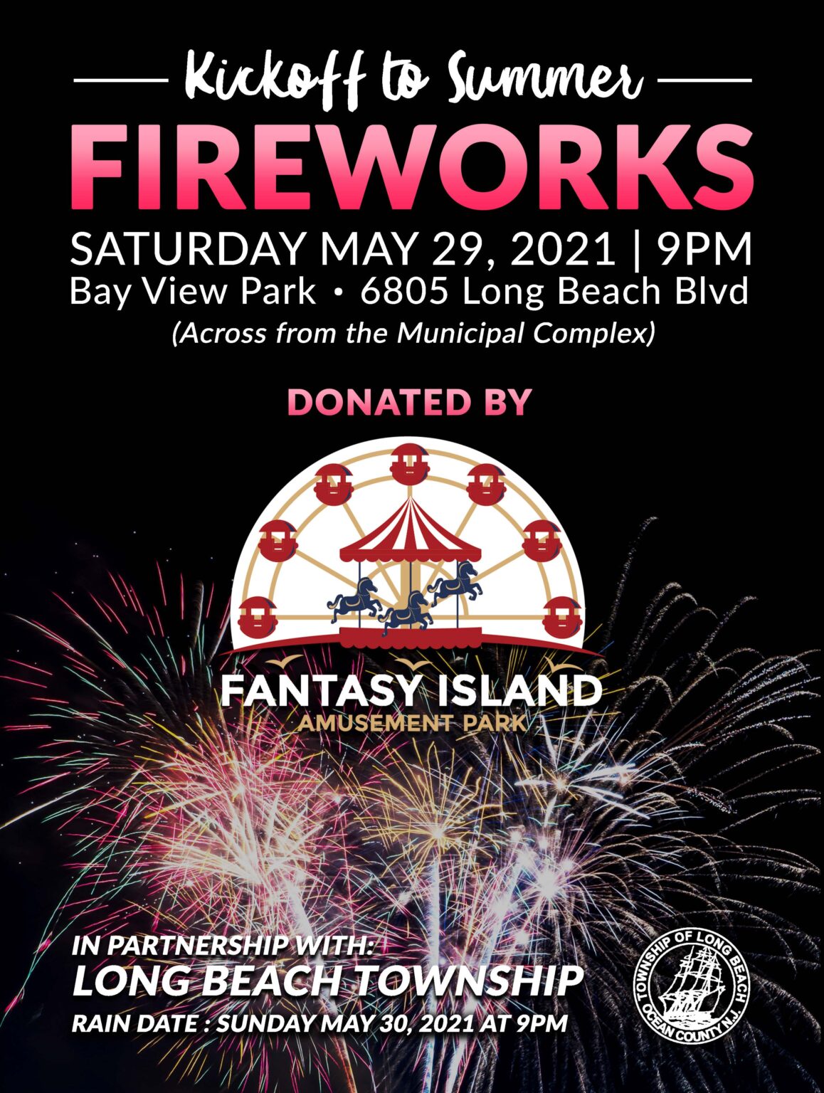 KickOff Summer Fireworks Long Beach Township