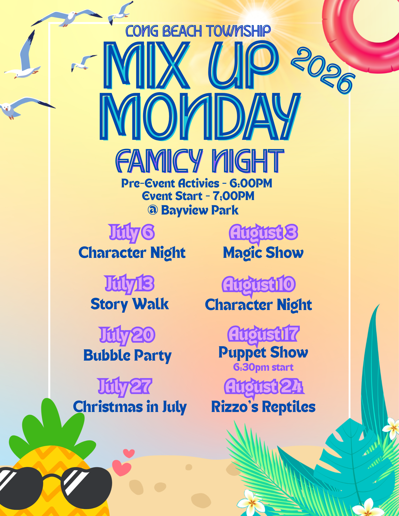 Mix Up Monday Family Nights